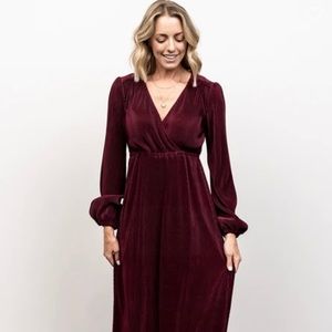 Baltic Born Venus pleated dress Mulberry sz Small